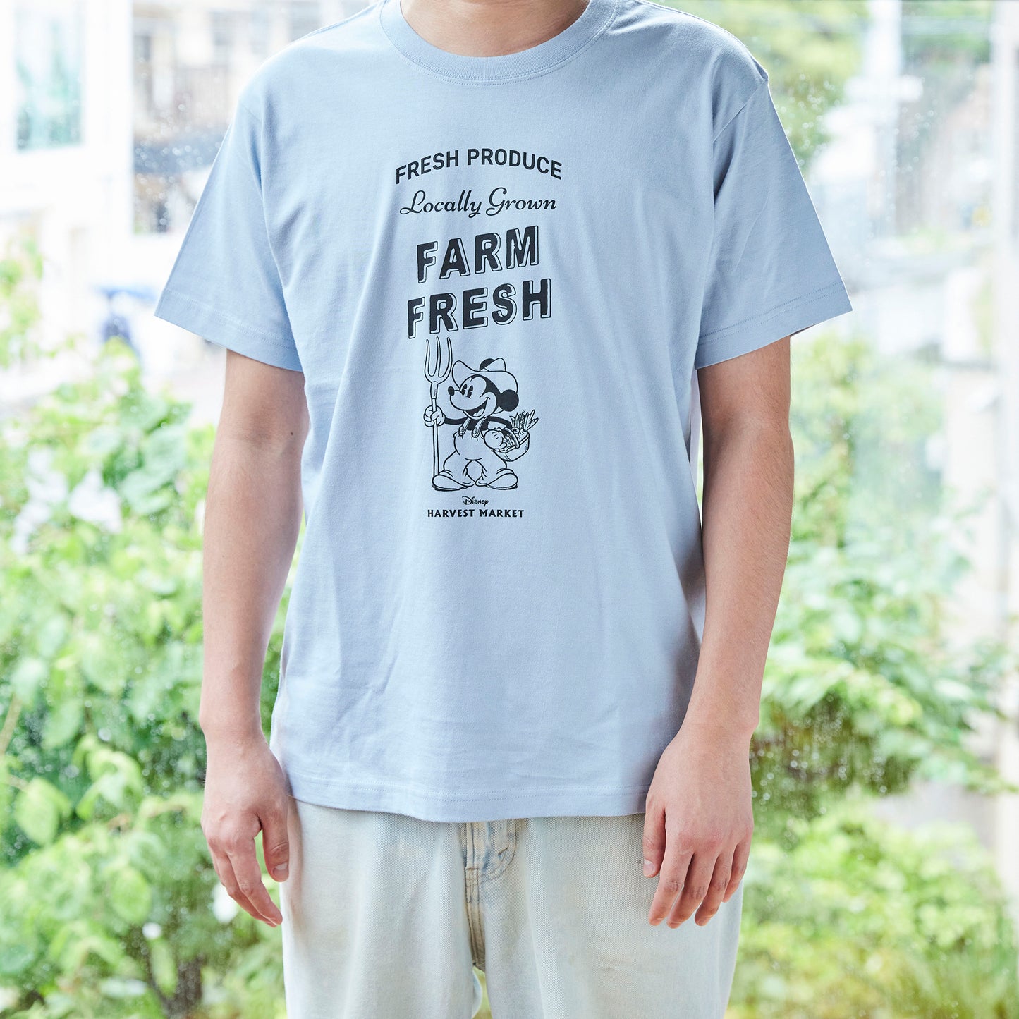 半袖Tシャツ ミッキーマウス アシッドブルー S