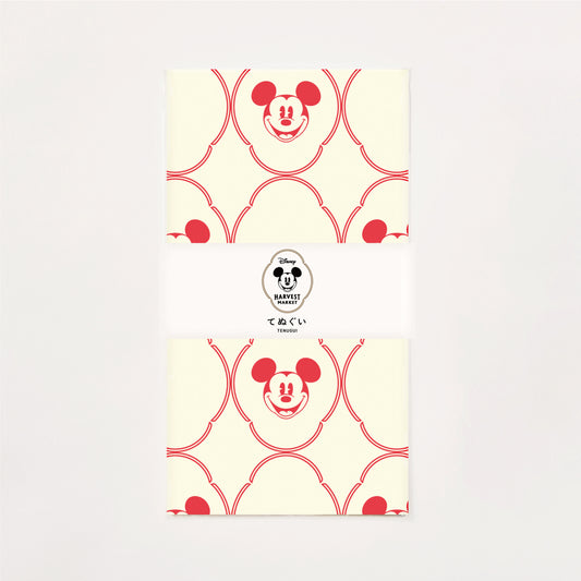 てぬぐい<エンブレム / 生成り・赤>