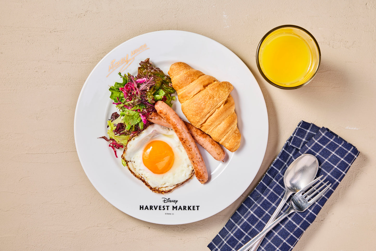 サイン入りプレート 26cm 〈ミッキーマウス〉