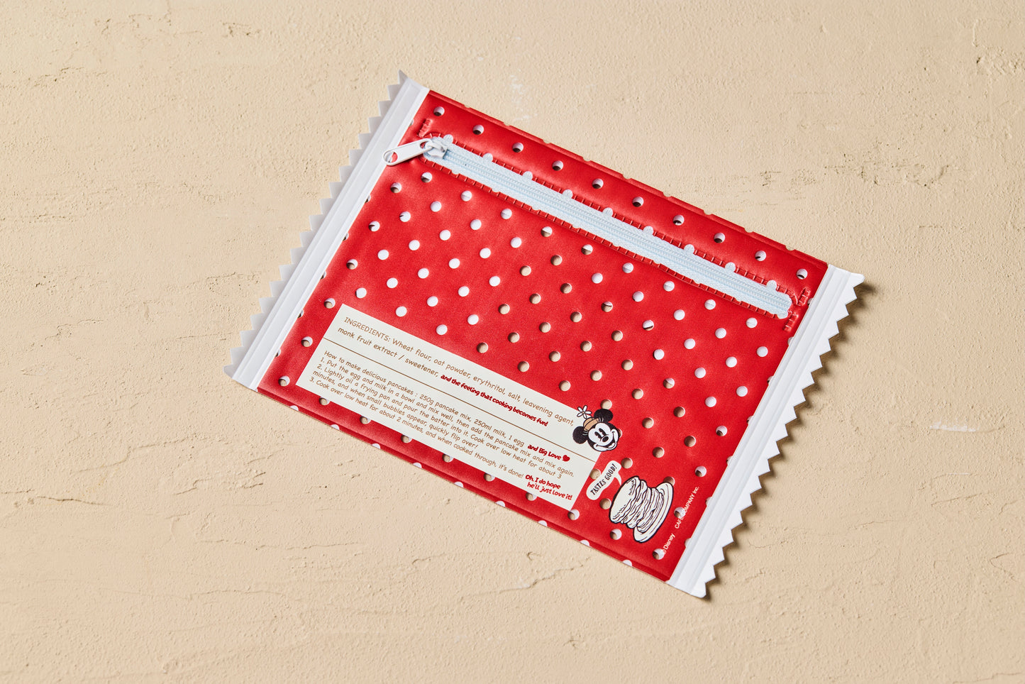 ミニーパンケーキ柄ポーチ