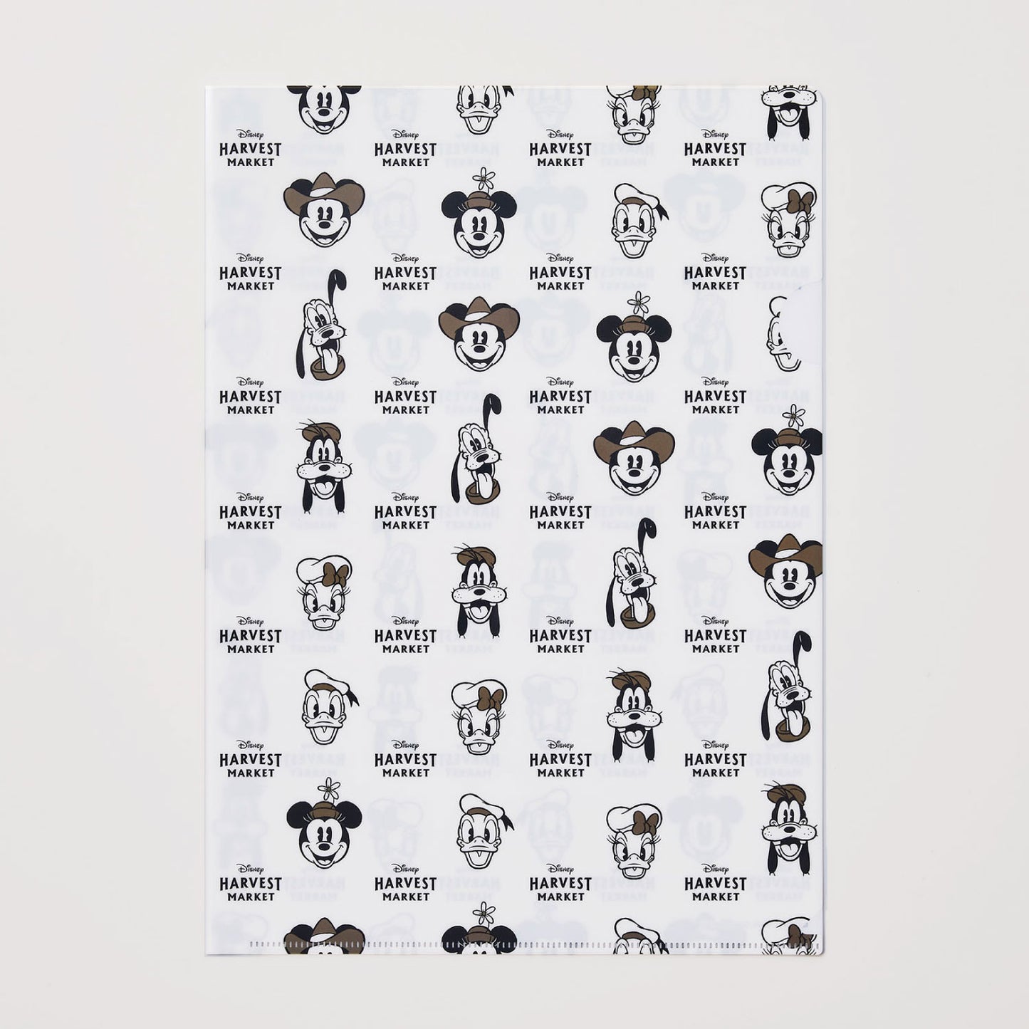 クリアファイル　＜ミッキー＆フレンズフェイス柄＞